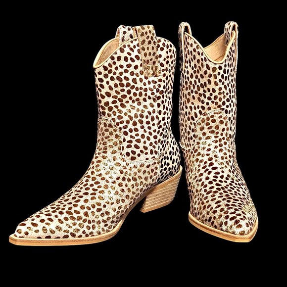 Shu Shop Toni Western Cheetah Boots - Picture 1 of 13